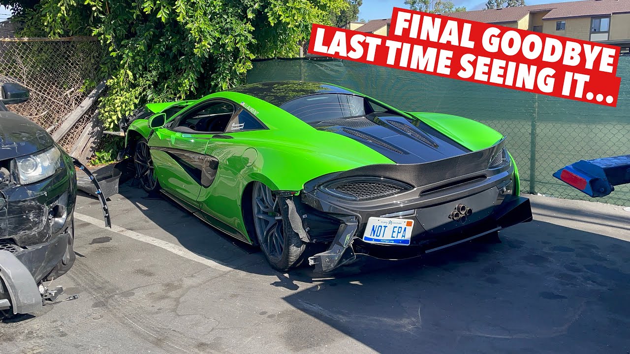 THE MCLAREN IS TOTALED.. *LAST LOOK IN PERSON*