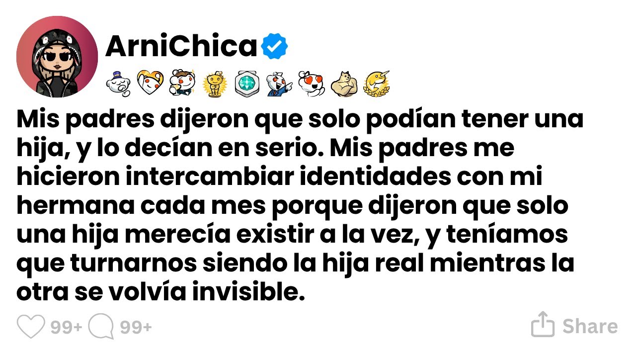 [TODA LA HISTORIA] Mis padres dijeron que solo podían tener una hija, y lo decían en serio.