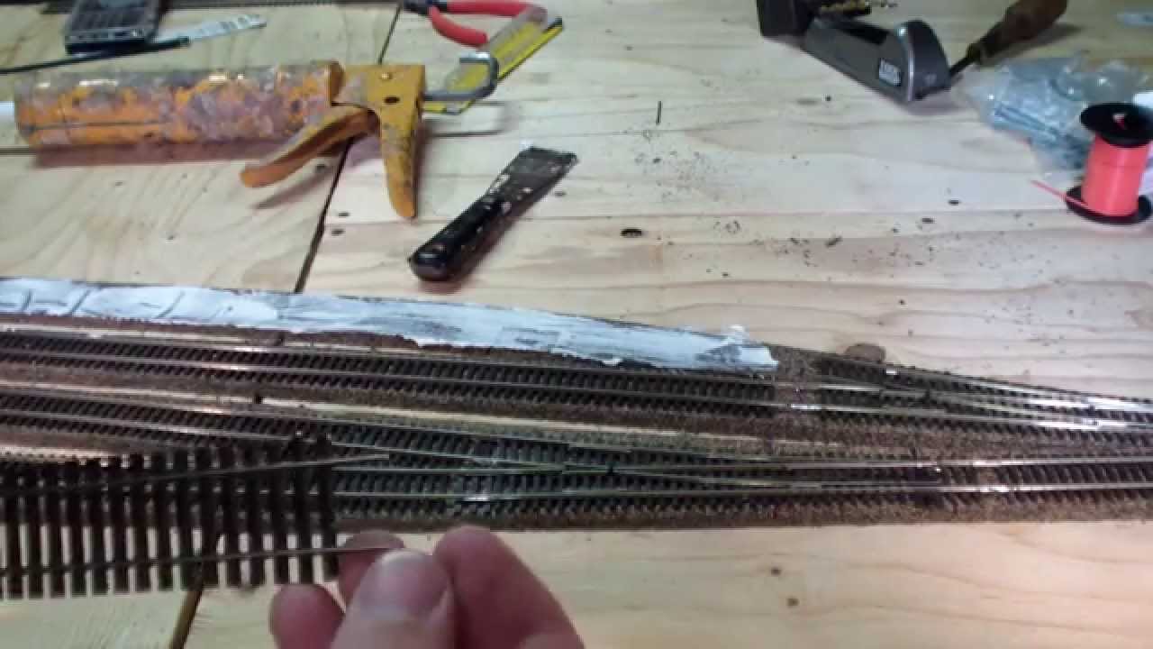 How to solder and install model train flex track