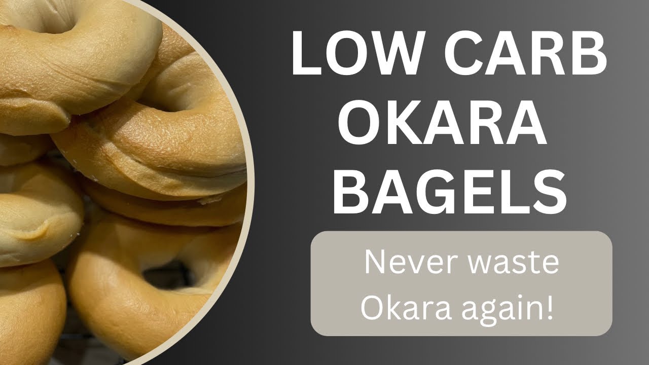 Use your EXCESS OKARA up! Save CARBS, Save Money. HALF THE CARBS OF REGULAR BAGELS!