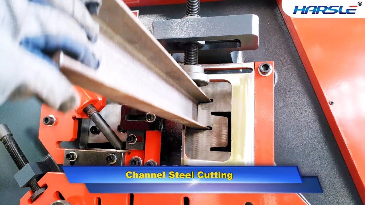 HARSLE Q35Y Hydraulic Ironworker Machine for sale, Channel and angle steel cutting machine