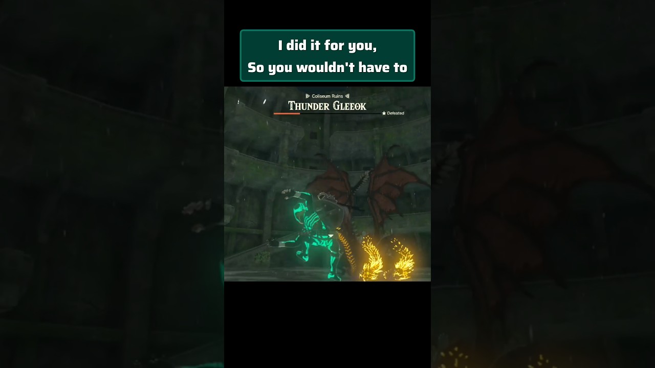 3x Gibdo Claymore is what you need to defeat 1 Thunder Gleeok 🐲 #tearsofthekingdom #totk #gaming