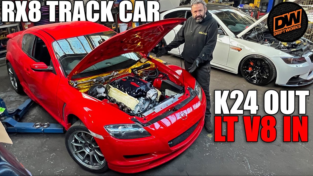 Craigs Double Engine Swap Mazda RX8 Track Car - K24 Out LT V8 In