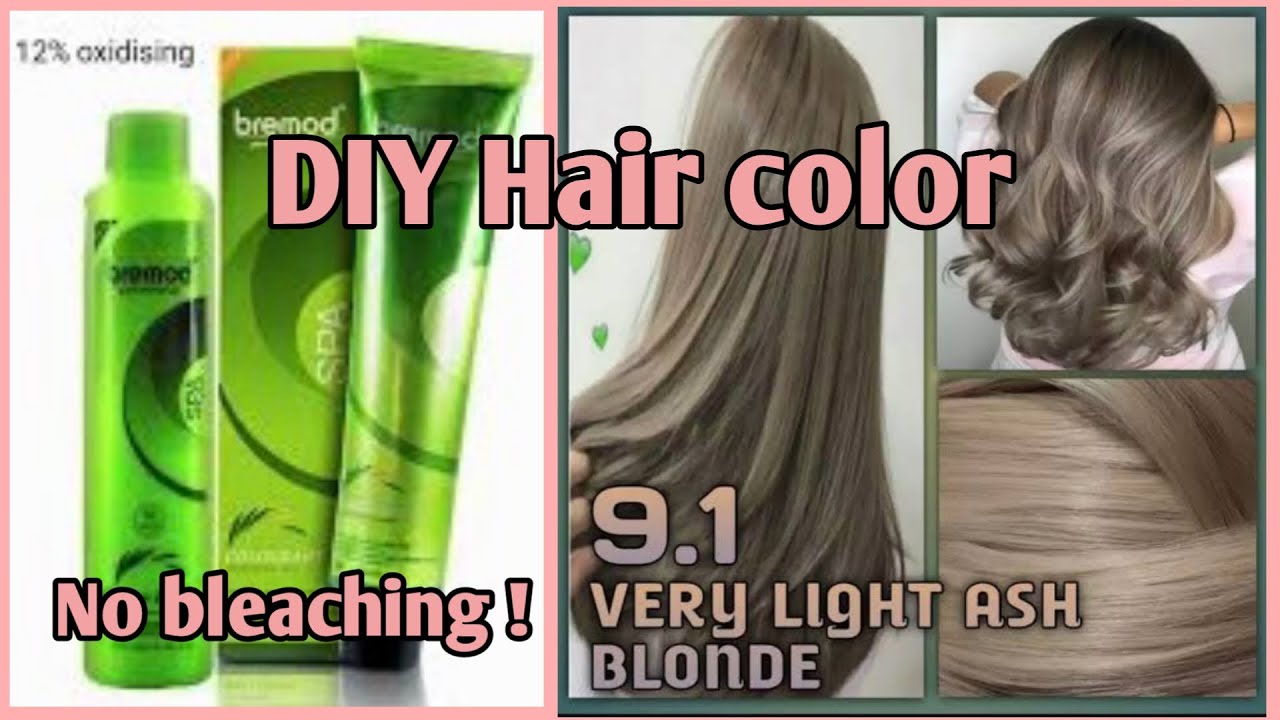 DIY Hair color very light ash blonde (BREMOD) | NO BLEACHING || It's Jefticah