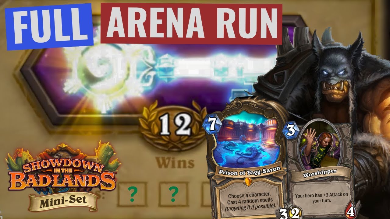 WORSHIP YOGG!!! 12 Win Hunter - Hearthstone Arena Badlands Mini-Set