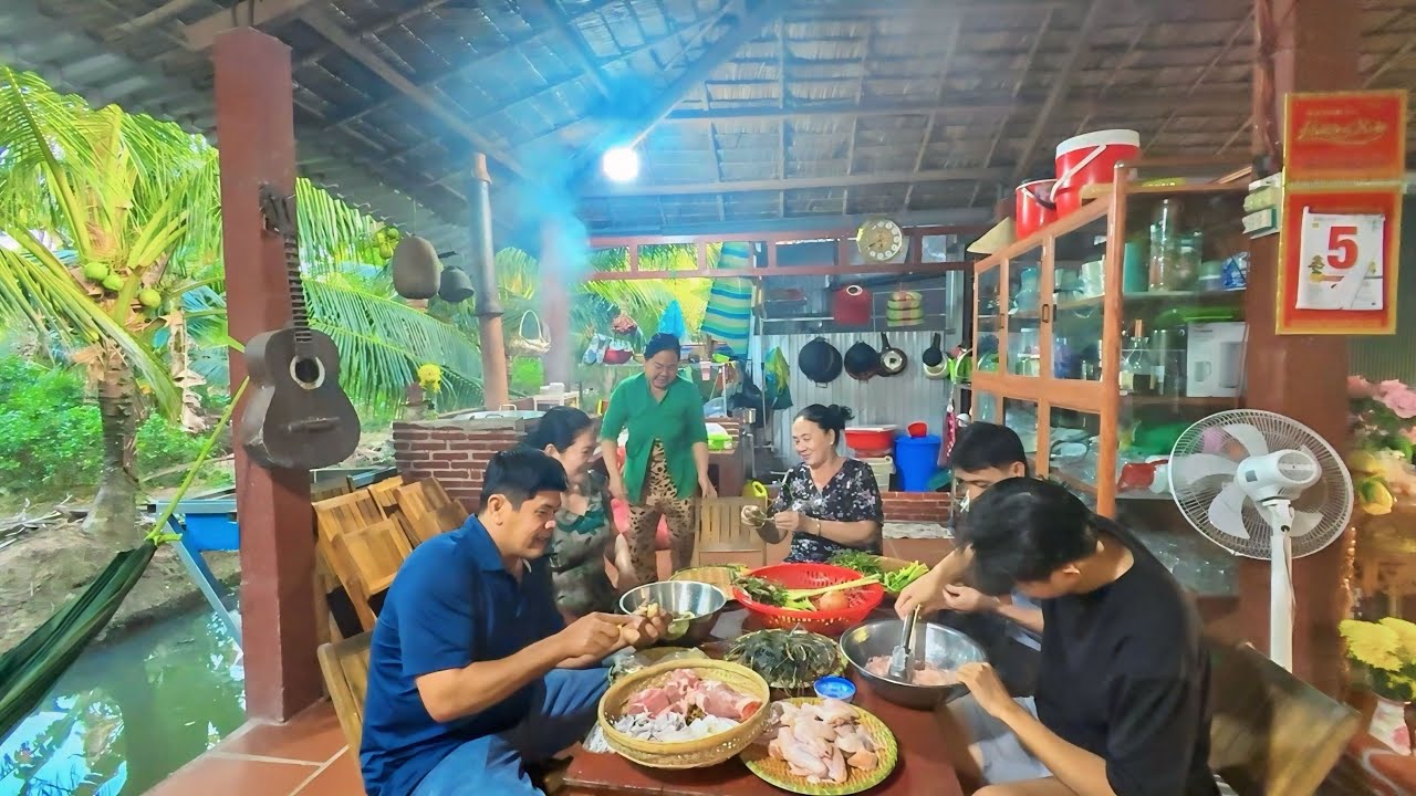 Nhi Trổ Tài Làm Món Ruột Cùng Món Lẩu Đặc Biệt Nhất Ở Hương Cù Lao | Tập 1244