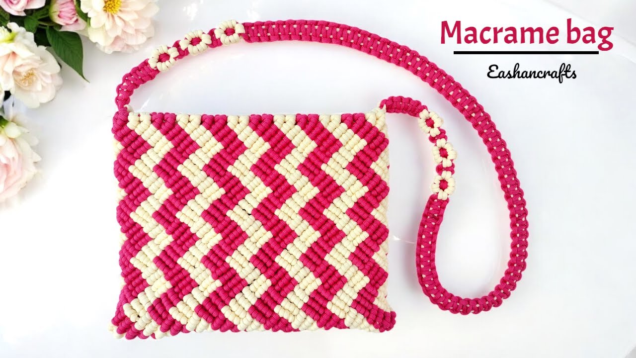 Macrame Bag Tutorial | Bolsa de Macrame | Macrame Tutorial - Easy Macrame Purse New Design