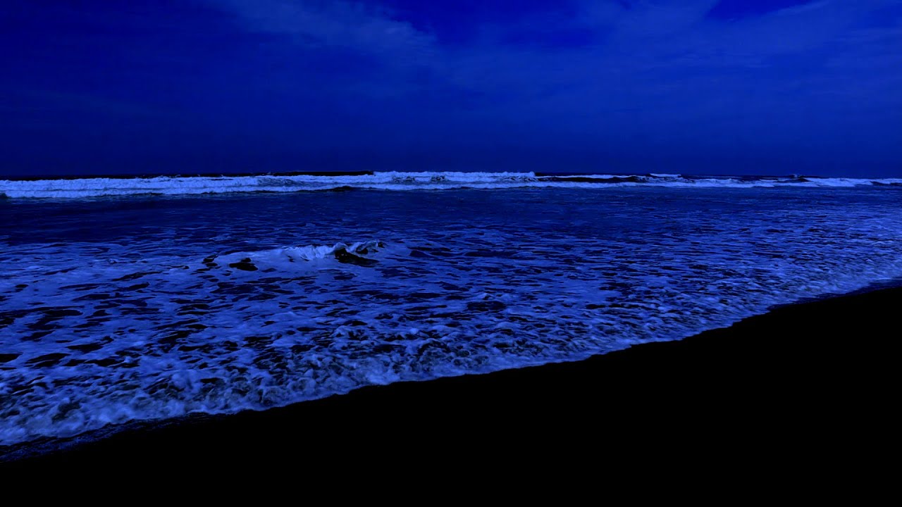 Beach waves sounds for Relieving Anxiety and stress | Sleeping, study, ASMR. 