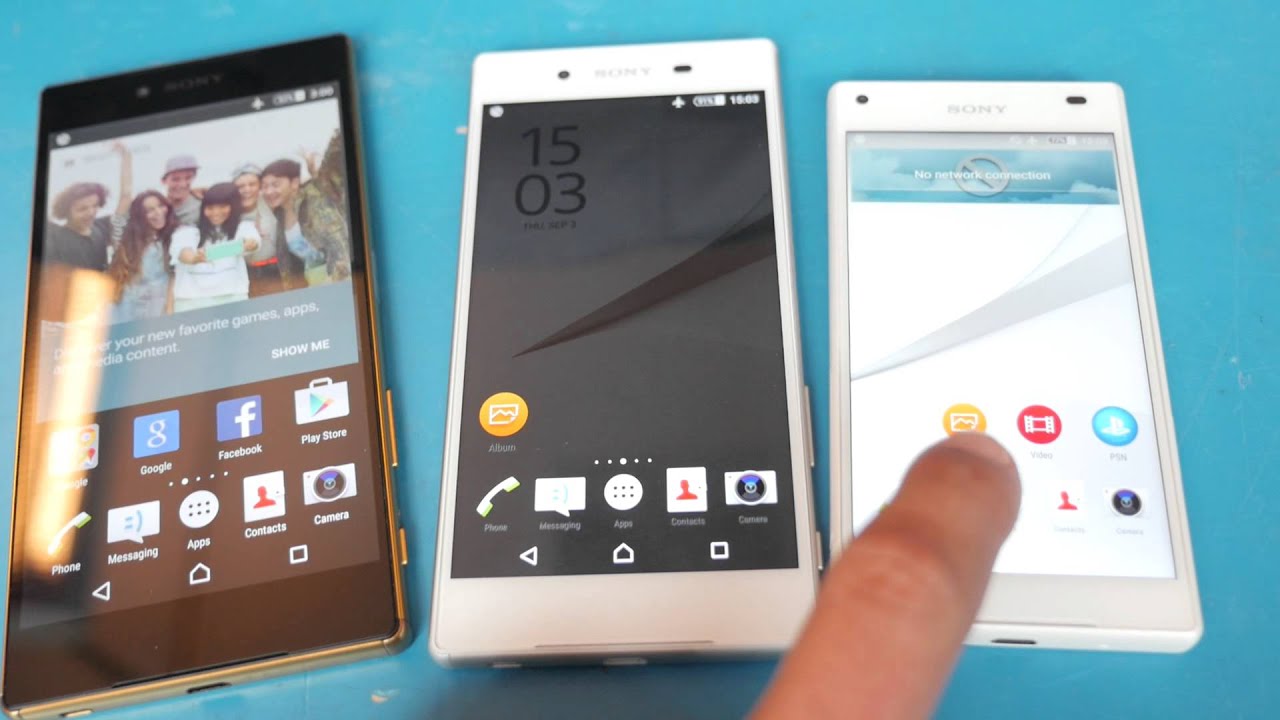 Xperia Z5 vs Z5 Premium vs Z5 Compact [IFA 2015] (Greek)