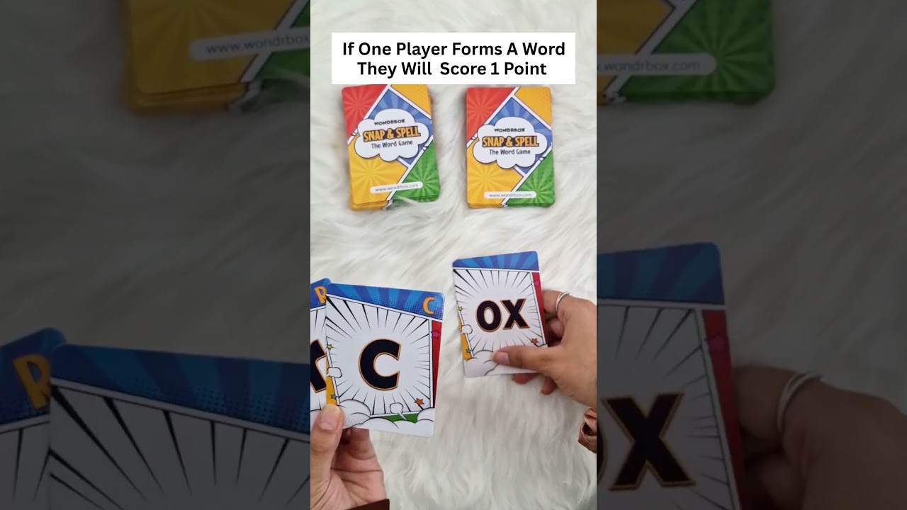 Snap & Spell Cards Game for Kids Age 5+ | Fun Spelling & Word Building Activity!