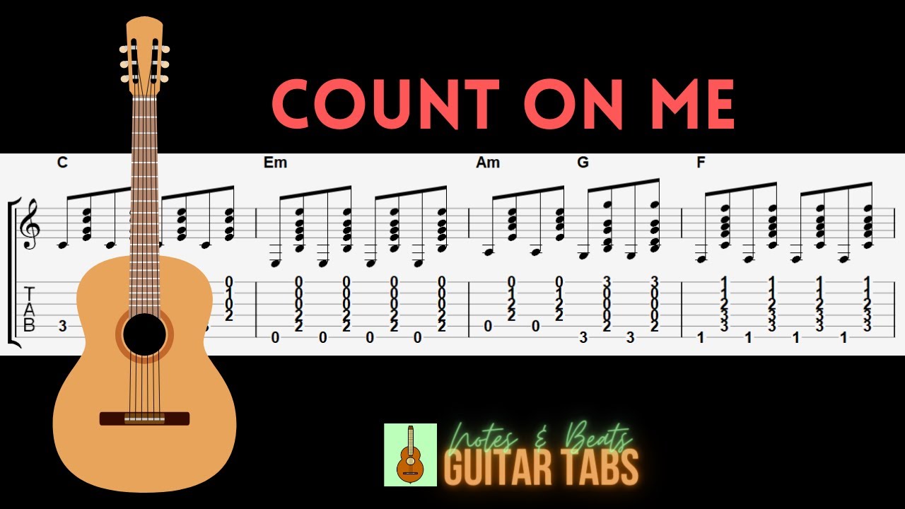 Bruno Mars- Count On Me GUITAR TAB V2: Rhythm