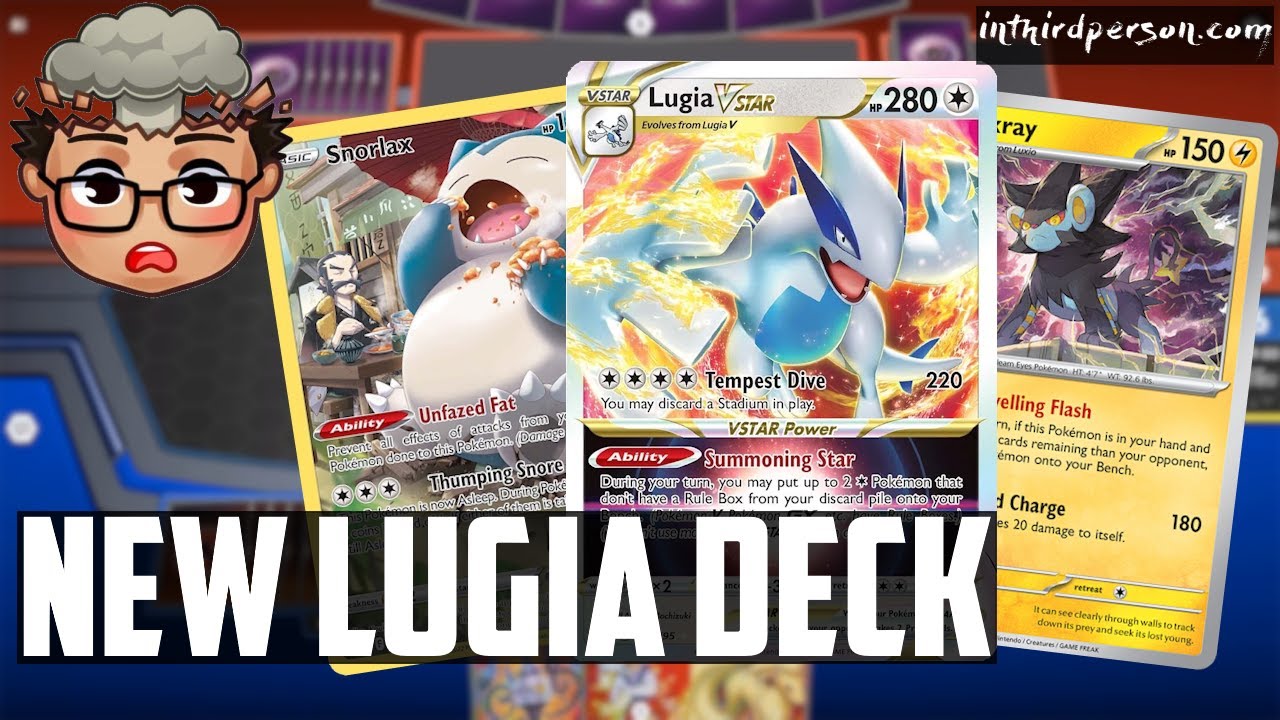 The Lugia VSTAR Deck Evolves Again with Snorlax and Luxray! - (Pokemon TCG Deck List + Matches)