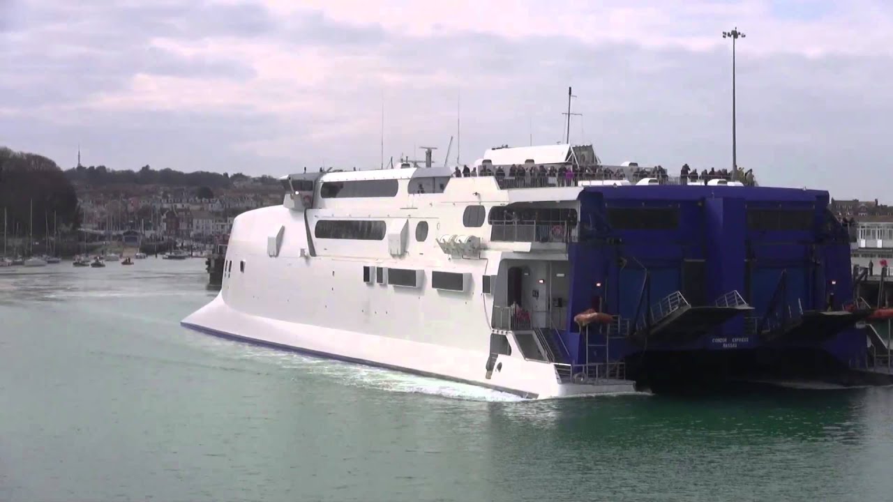 CONDOR FERRY LEAVES WEYMOUTH FOR THE LAST TIME