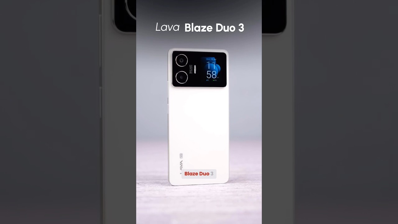 Two-screen phone under Rs 17,000🤩👀 Lava 50MP Sony camera, 5000mAh Battery #lava #smartphone #shorts