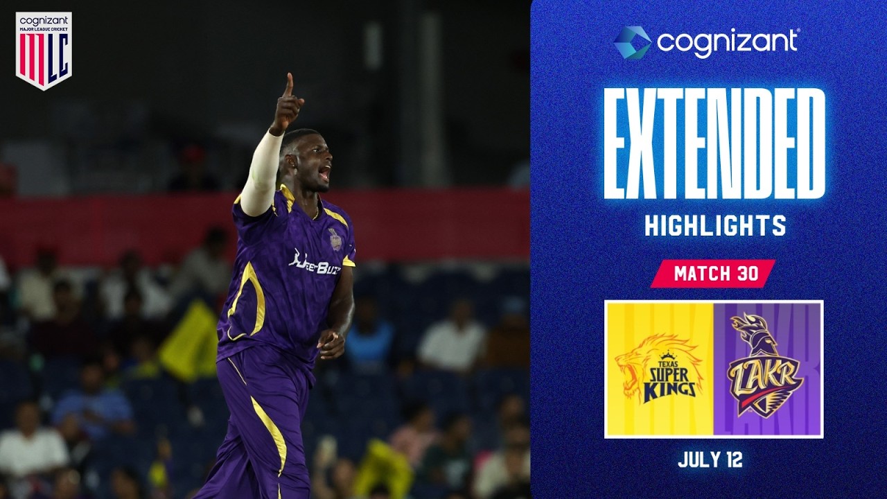 Cognizant Extended Match Highlights | Texas Super Kings vs LA Knight Riders | Match #30