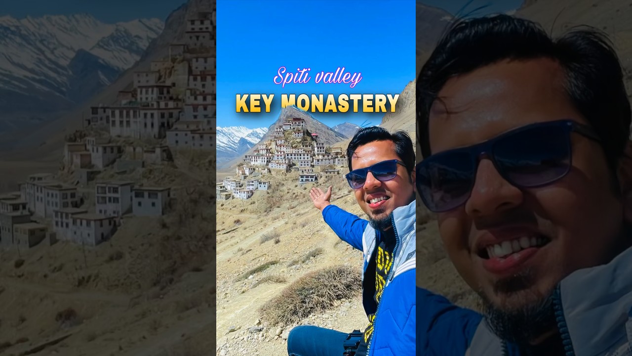 Largest monastery of Spiti Valley 😱: Key Monastery #spitivalley #shortsvideo #shortsfeed