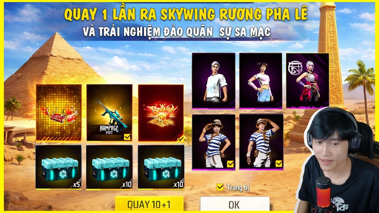 FREEFIRE| CÙNG THÀNH MỐC SĂN HÀNH ĐỘNG RƯƠNG PHA LÊ 9KC, TRẢI NGHIỆM ĐẢO QUÂN SỰ XA MẠC MỚI