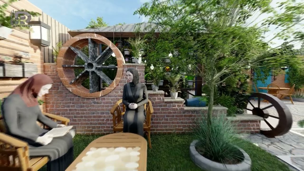 Greek style garden