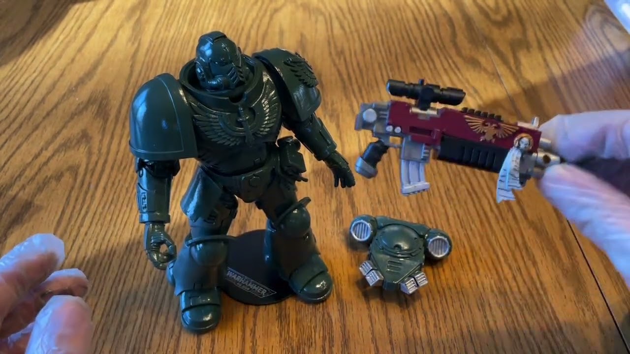 McFarland toys Warhammer 40K Dark Angels INTERCESSOR AP Variant review