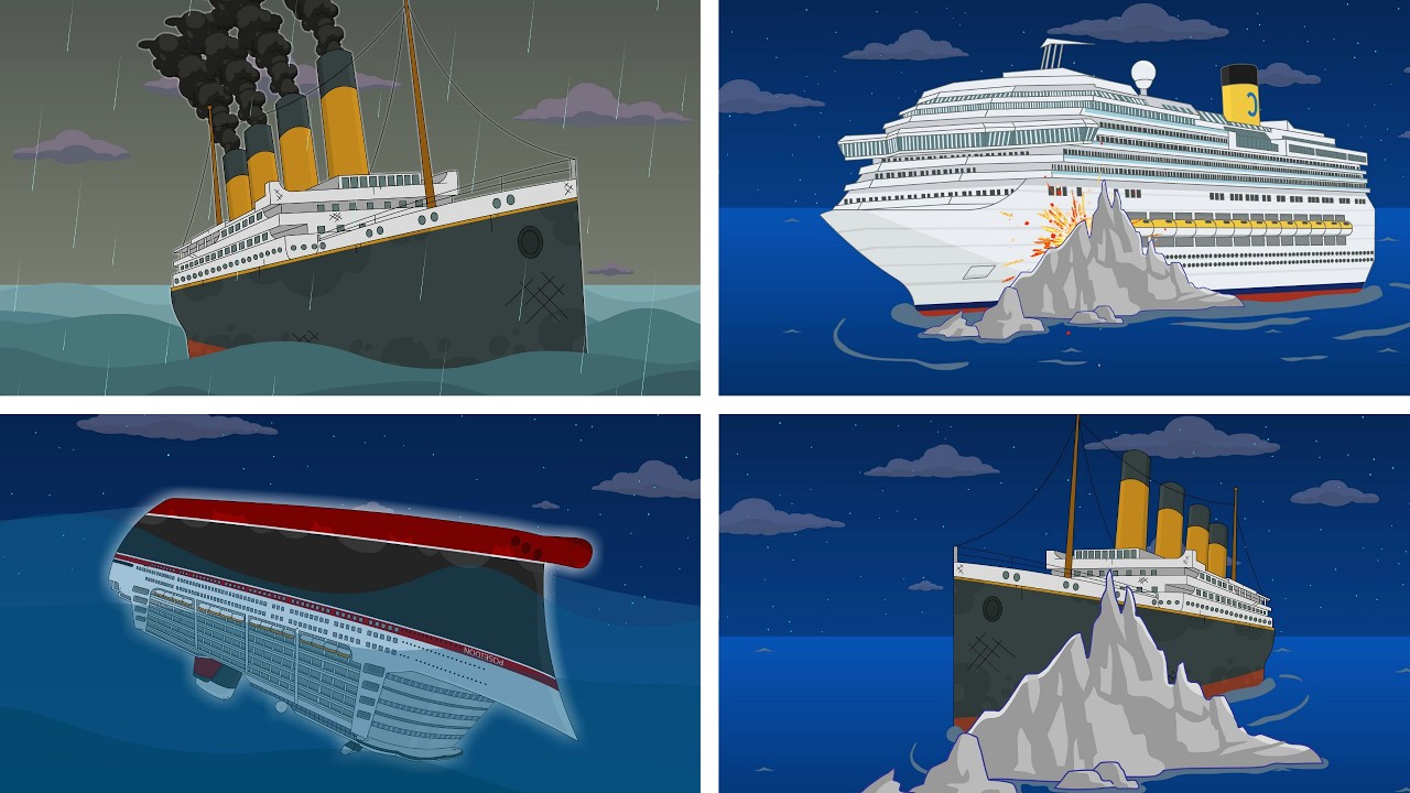 SHIPWRECKS OF GIANT SHIPS - FULL ANIMATION