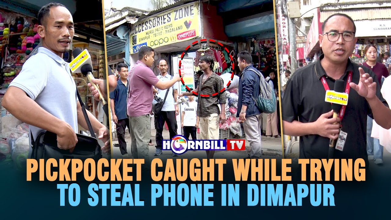 PICKPOCKET CAUGHT WHILE TRYING TO STEAL PHONE IN DIMAPUR