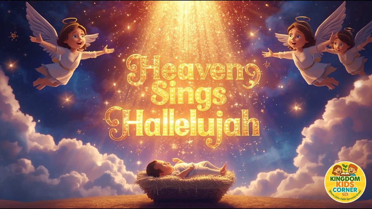 Heaven Sings Hallelujah | Christmas Song | Christmas Angels Song for Kids (Luke 2:8–14)