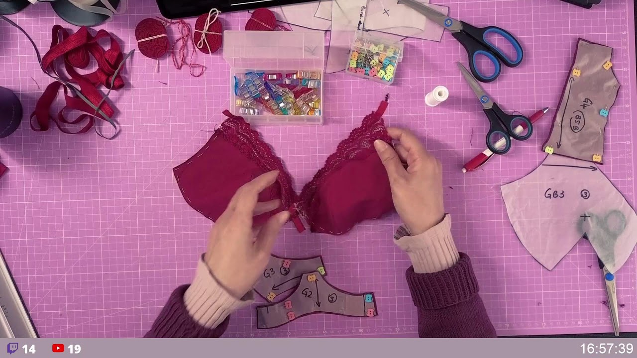 Unboxing de la première box Sous'Blime et couture de lingerie  | Live Couture