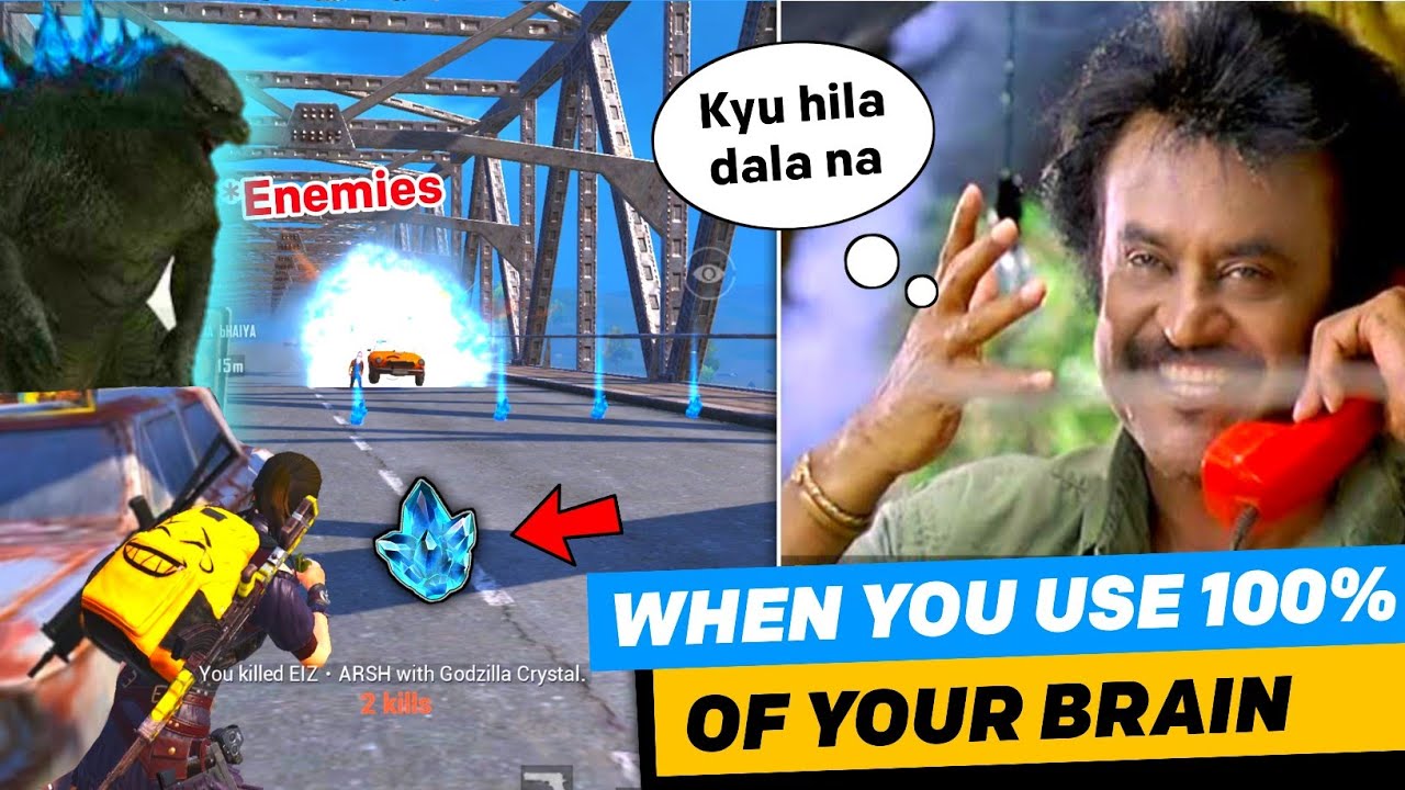 GODZILLA CRYSTAL ONLY CHALLENGE GONE CRAZY 😜😂🔥 | PUBG MOBILE FUNNY MOMENTS - ELECTRO ICE ZARD