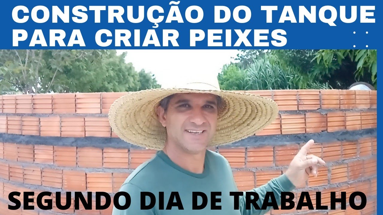 CONSTRUÇÃO DO TANQUE PARA CRIAR PEIXES. SEGUNDO DIA. VEJA COMO FICOU