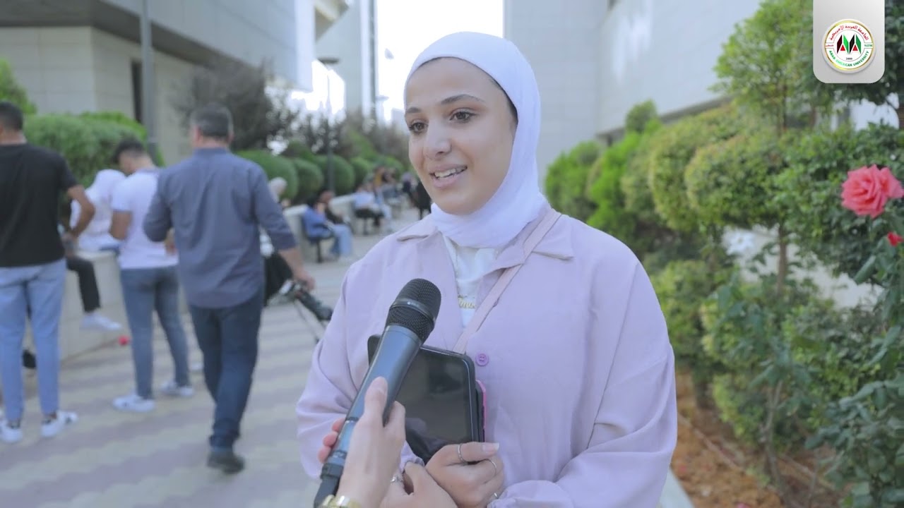 استقبال الطلبة الجدد في حرم الجامعة برام الله 2