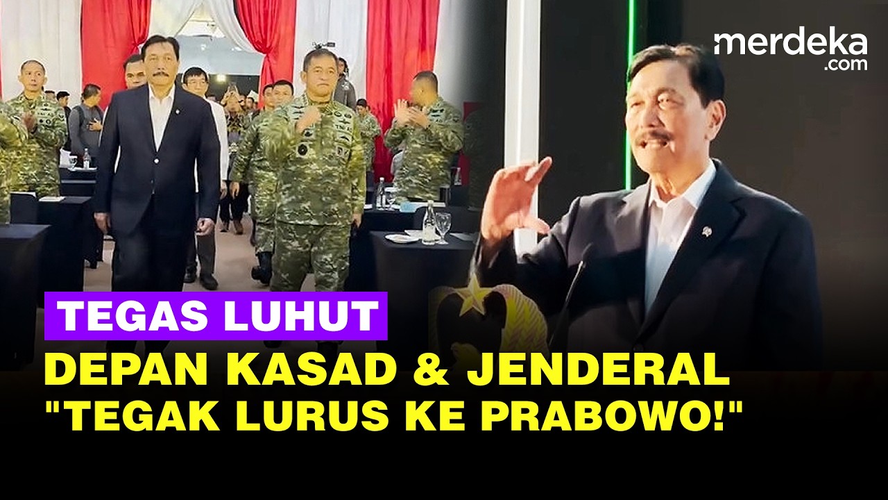 Tegas Luhut Depan Kasad & Para Jenderal TNI: Tegak Lurus Pada Presiden Prabowo!
