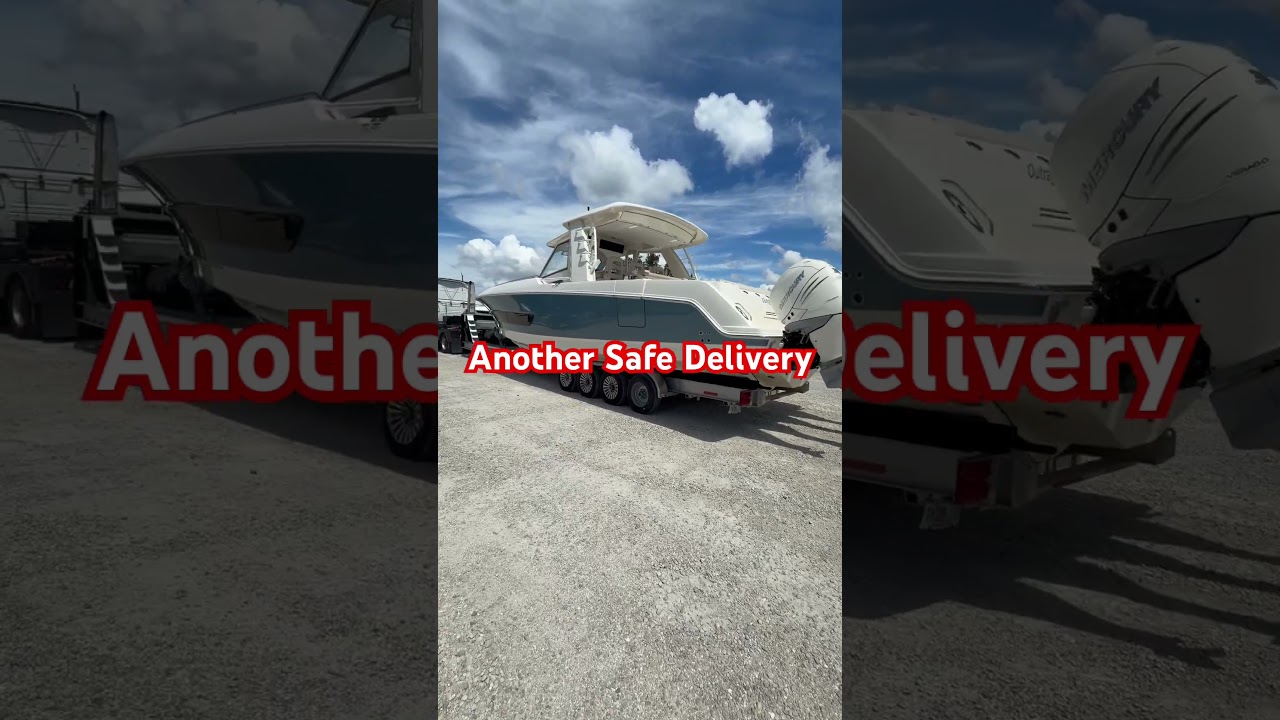 420 Boston Whaler, another safe delivery. #boat #trailer #truck #trucking #lifestyle #goals