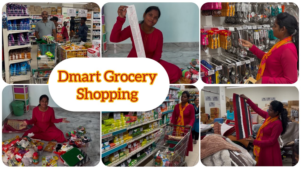 💁🏻‍♀️Dmart Grocery shopping for next 2 months🛒& new kitchen items#tamilvlog #home #diml shoppingvlog