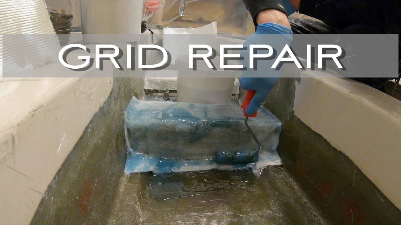 SAILBOAT REBUILD - Laying the GLASS on the GRID - Plastskador repair week 4