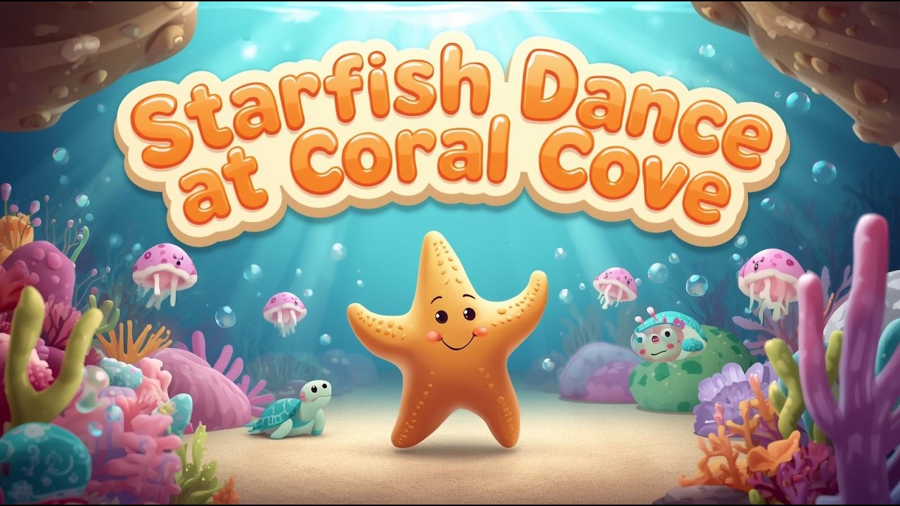Starfish Dance at Coral Cove 🌊 | Learn Counting with Ocean Friends | Kids Song