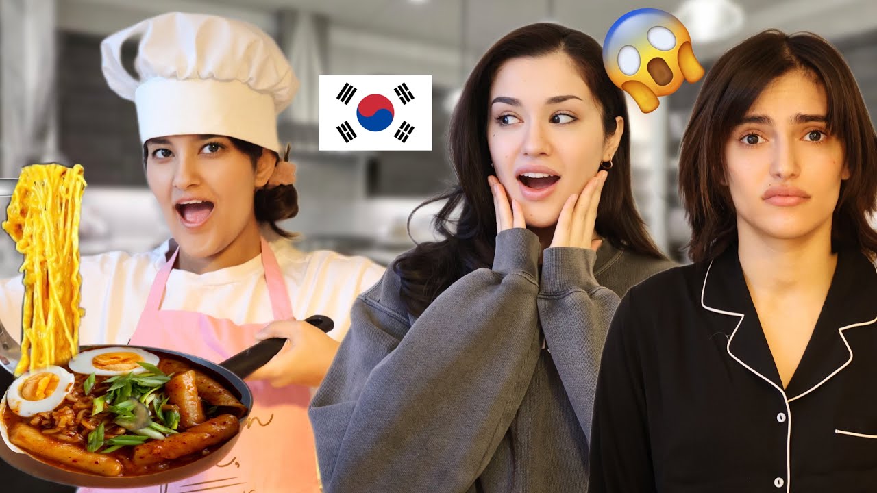 طبخت ل اخواتي لمدة 24 ساعة اكل كوري🇰🇷 جبت العيد!!!😭🍜
