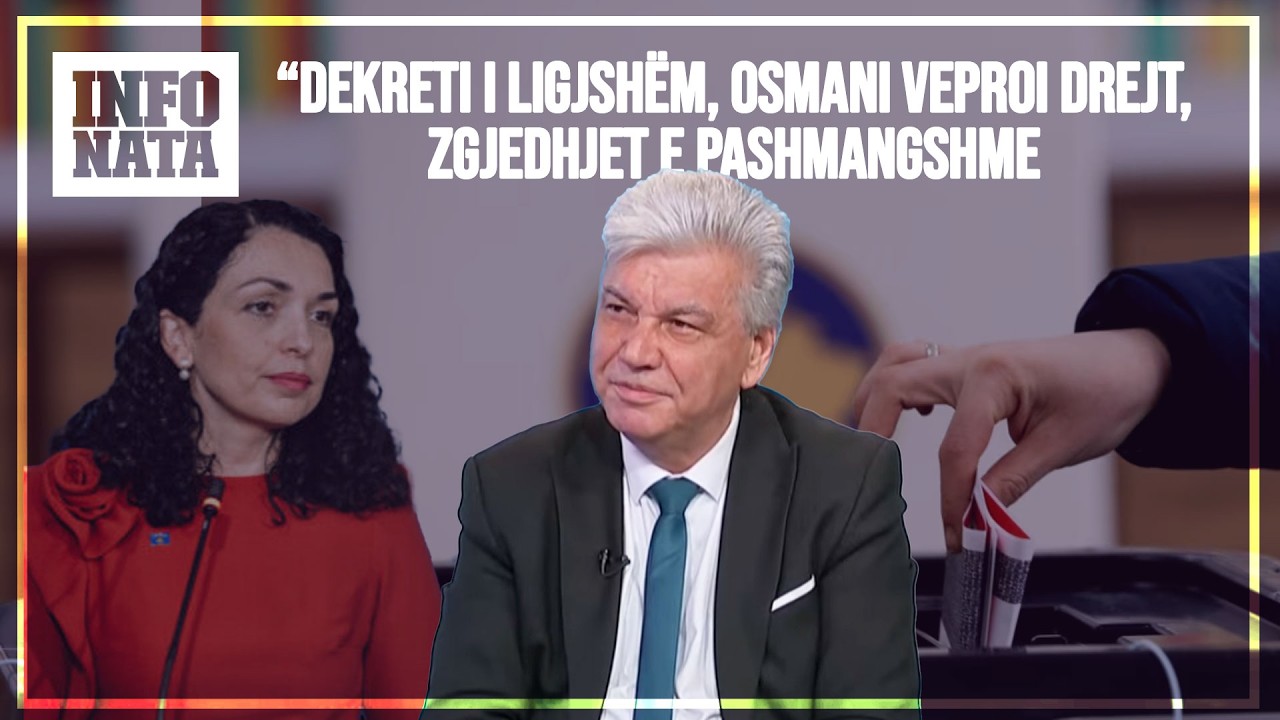 “DEKRETI I LIGJSHËM, OSMANI VEPROI DREJT, ZGJEDHJET E PASHMANGSHME- INFO BISEDA, KADRI KRYEZIU