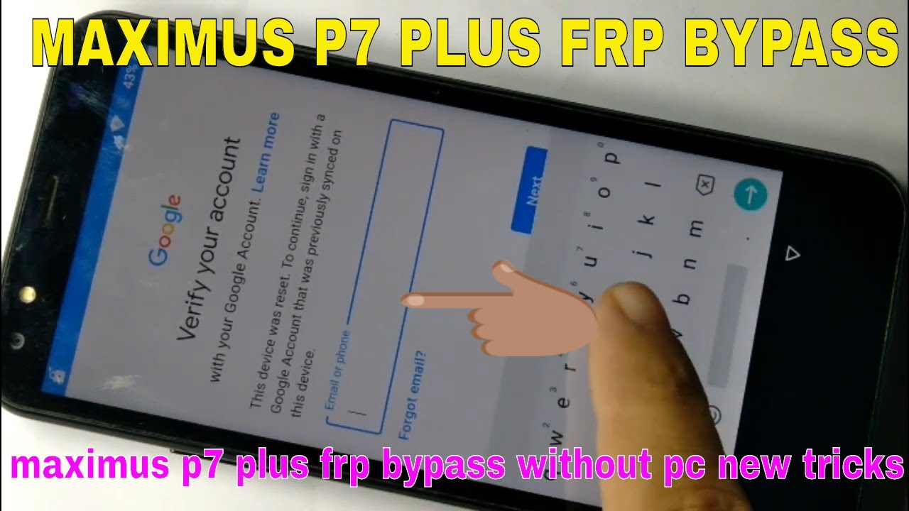 maximus p7 plus frp bypass/p7 plus google account/gp p7 plus frp/p7 plus frp bypass