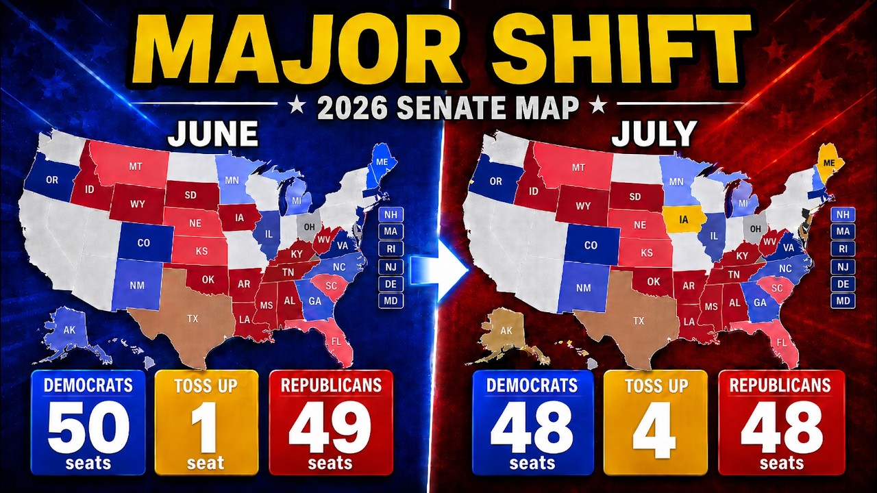 SHOCKING 2026 Senate Map: New July Data Shows Major Shift