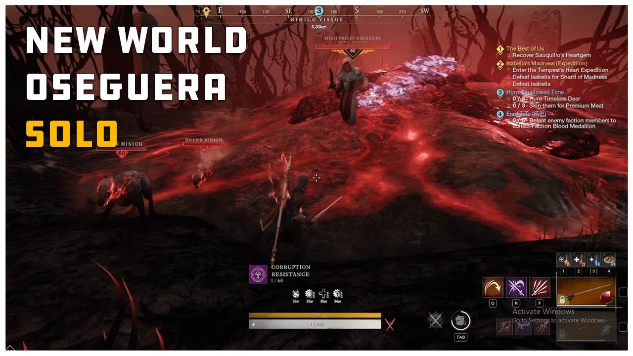 New World PVE solo - High Priest Oseguera