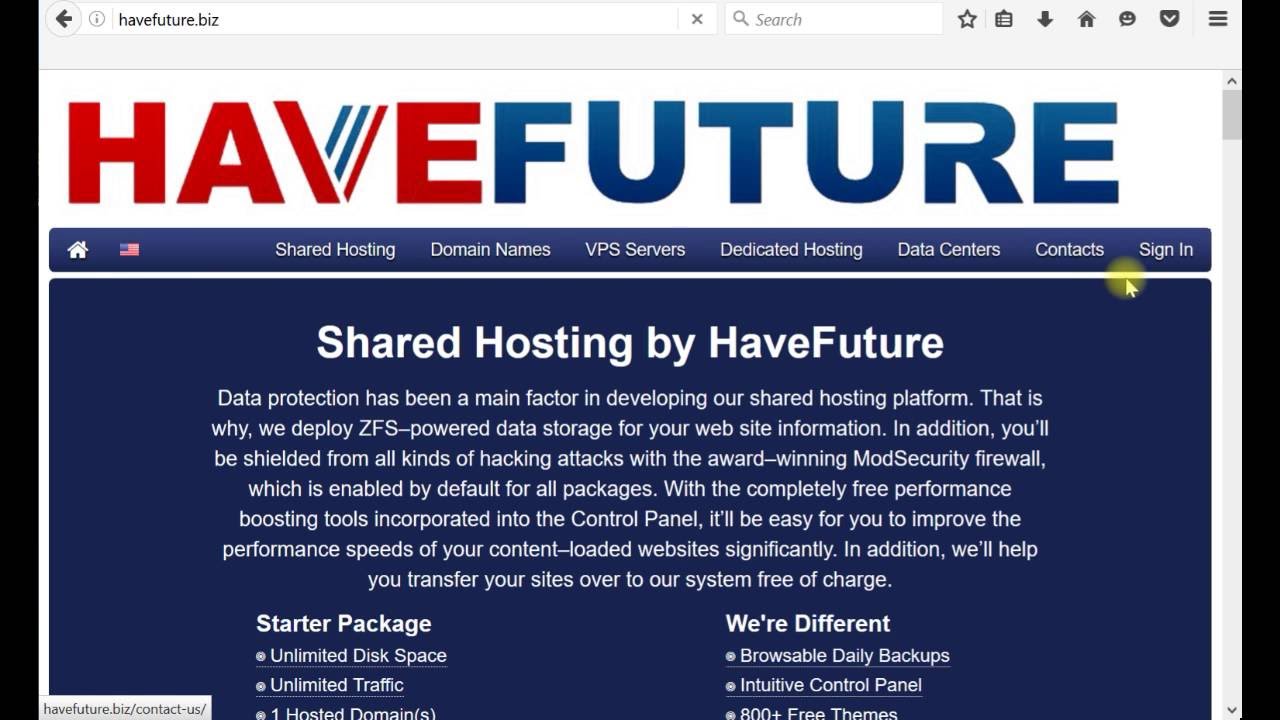 3.create email account and webmail HAVEFUTURE.BIZ