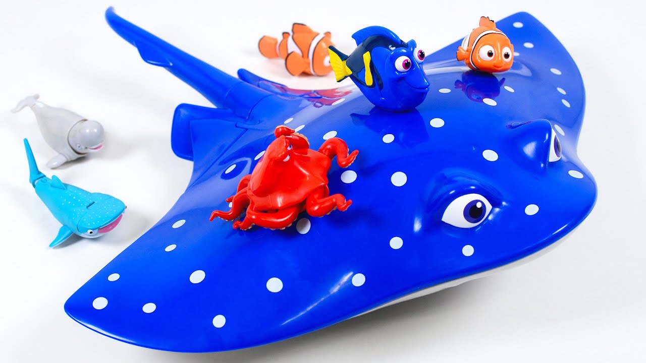 디즈니 픽사 도리를 찾아서 자석달린 레이 장난감과 바퀴달린 도리 장난감 (Finding Dory Mr Ray 3 in 1 Swigglefish Dory & Nemo)