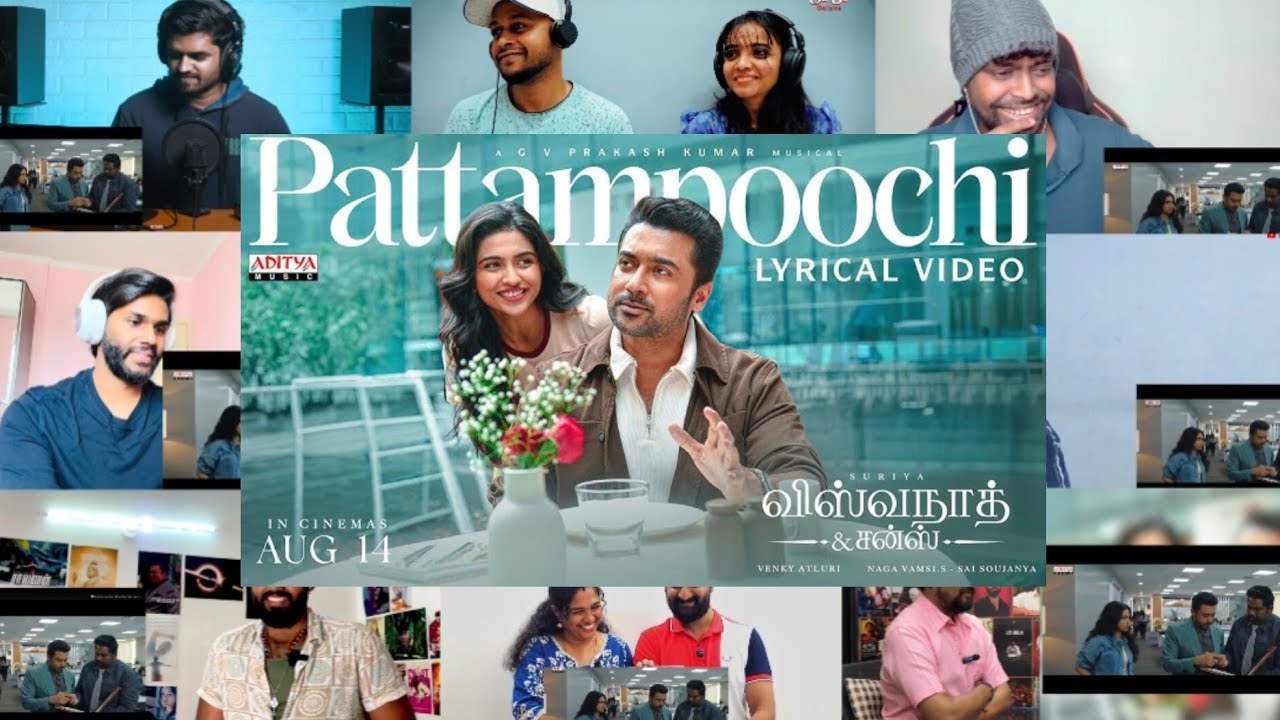 Pattampoochi Lyrical Video Song Reaction Mashup🔥 | Suriya | Mamitha Baiju | Filmy Mashup |
