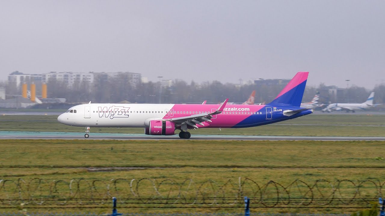 Airbus A321-271NX HA-LZU ✈️ Wizz Air | Landing at Warsaw Chopin Airport (EPWA) 4K