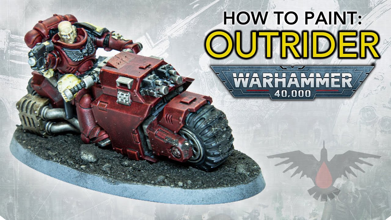 How to Paint: Primaris Outrider Blood Ravens! | Indomitus Warhammer 40000 | Space Marine Bikers