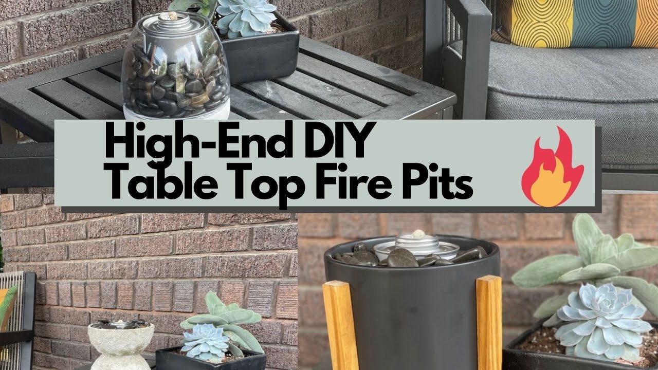 High-end DIY Tabletop Fire Pits