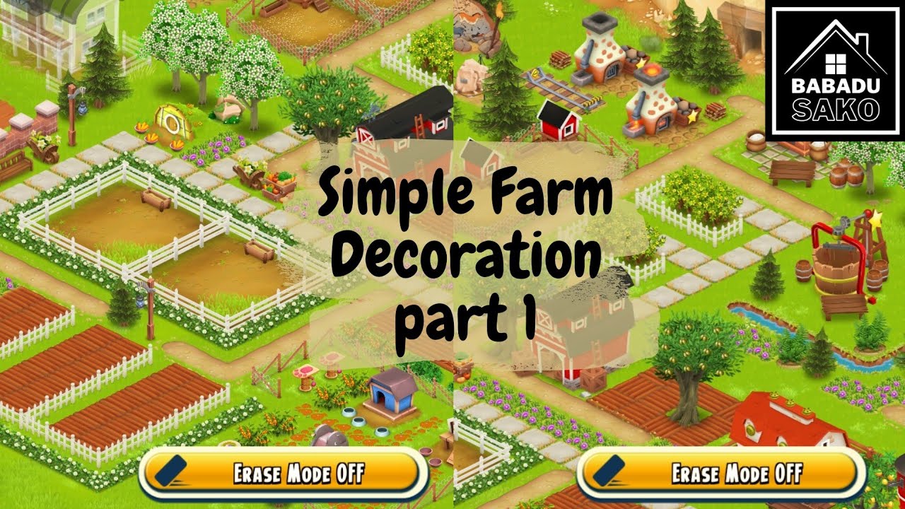 Hay Day : FarmDesign! ep.68 : Simple Farm Decoration part 1