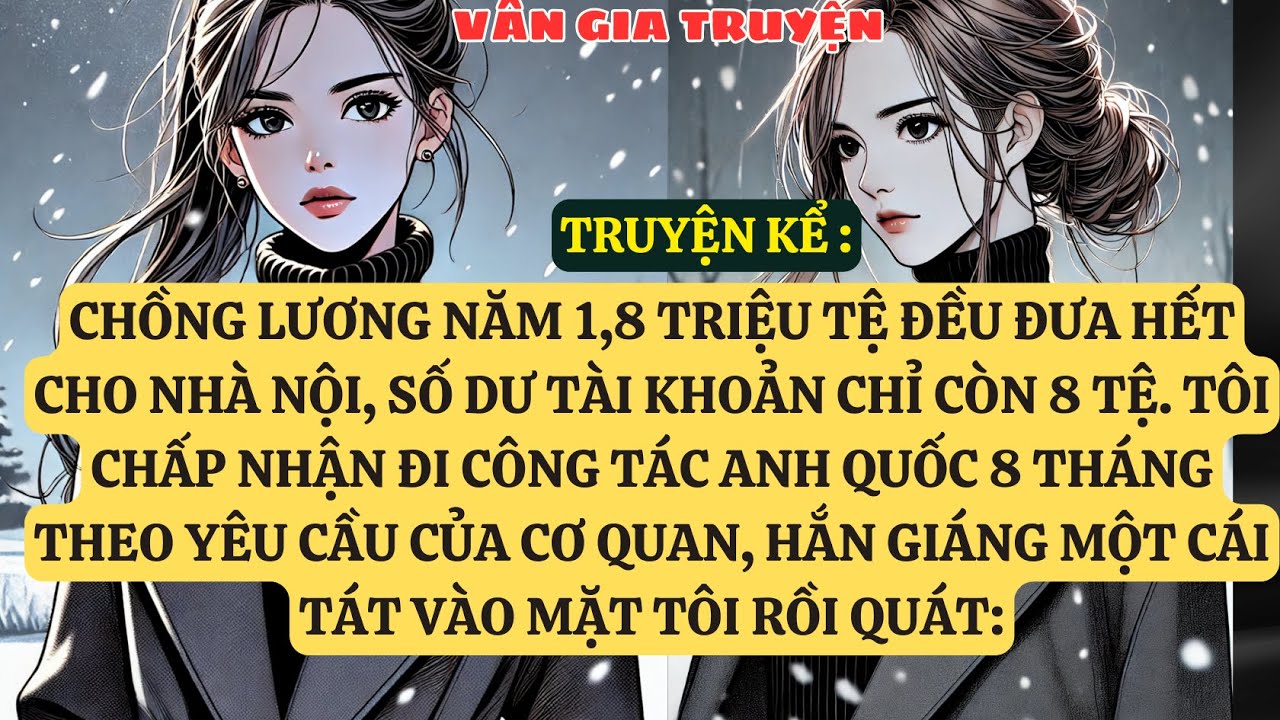 TRUYỆN KỂ: TÔI ĐI CÔNG TÁC THEO CƠ QUAN SẮP XẾP, CHỒNG TÁT VÀO MẶT TỒI VÀ QUÁT ..   VG104