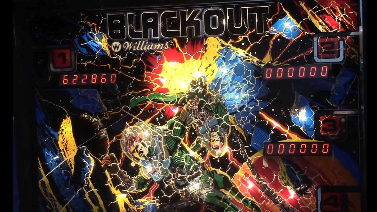 1980 Williams BLACKOUT pinball machine (another one)
