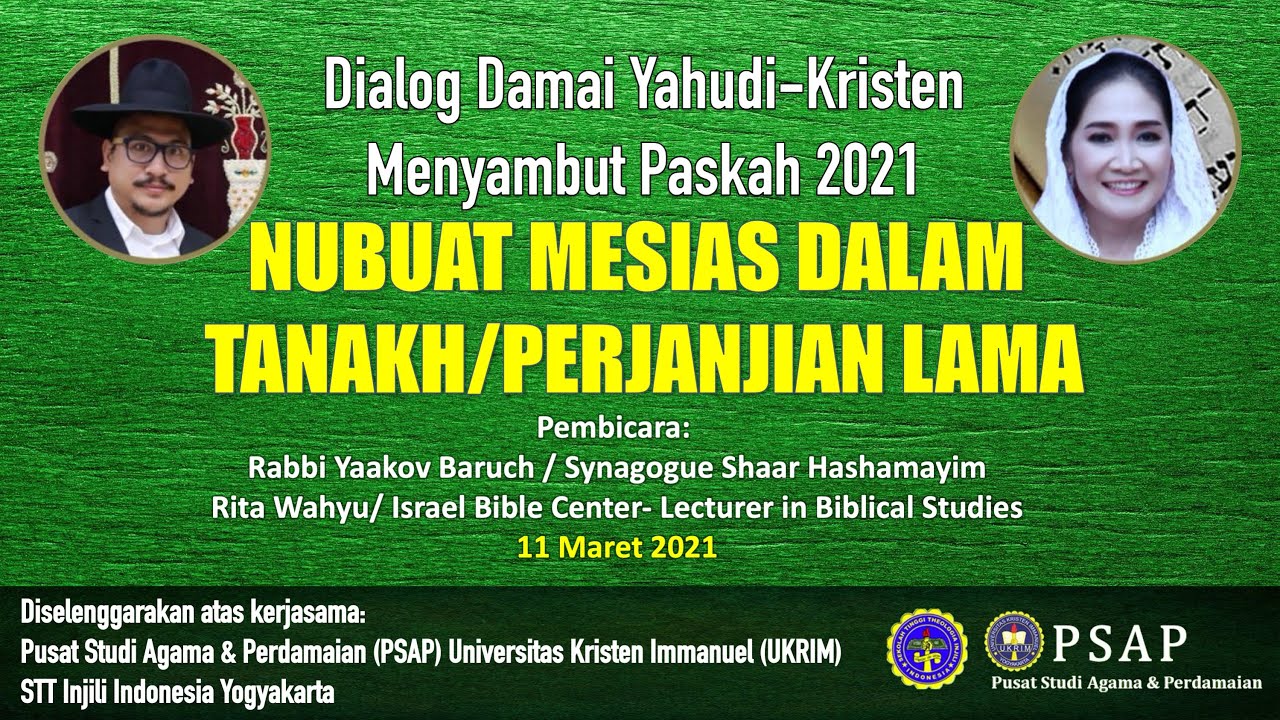 Dialog Damai Kristen & Yahudi: Nubuat Mesias dalam TANAKH (UKRIM - STTII Yogyakarta)